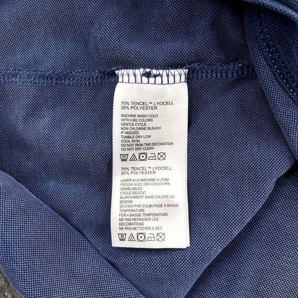 Tommy Bahama Polo Shirt Mens 2XL Blue Beach Vacation Stretch Classic SS *Flaw - Picture 12 of 14